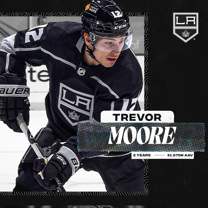 NHL on X: Signed. Sealed. Delivered. The @LAKings have signed Trevor Moore  (@trevmoore08) to a five-year extension! 🖊  / X