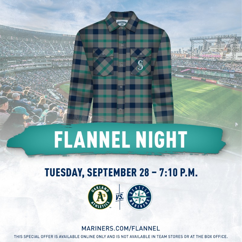 mariners flannel shirt