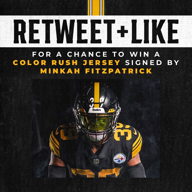 pittsburgh steelers color rush jersey