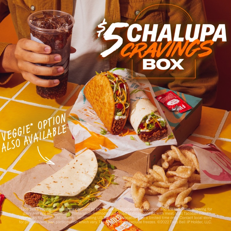 Taco bell menu 5 on sale dollar box
