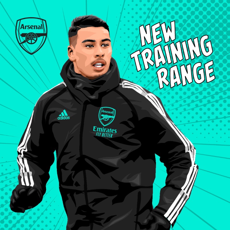 Arsenal training best sale range