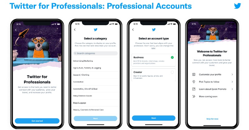 Twitter Opens Professional Accounts to Everyone