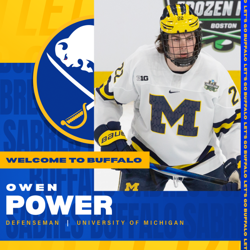 Sabres The Next Connection Poster Series- OWEN POWER – The Buffalo News  Store