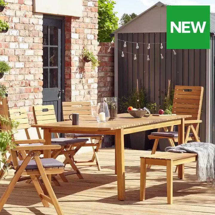 B&Q on Twitter "Dine outside AND in style with our Denia garden furniture range 😎 NEW