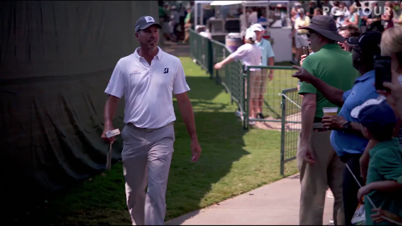   \"KUUUUUUCCCHHHHHHH!!\" 

The alum is ALWAYS a fan favorite at East Lake. Happy birthday Matt Kuchar! 