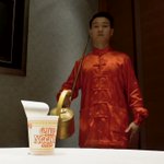 注ぎ方の癖が強いんじゃあｗカップヌードルに茶芸でお湯注ぐとカオスw