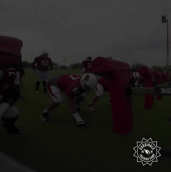 What it looks like having an O-Lineman coming at you.   #CardsCamp x @CoxComm https://t.co/5i7m0Cc9P5