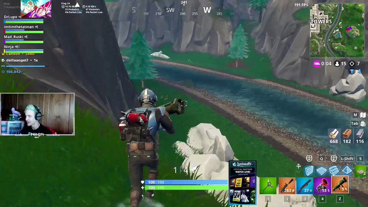 Ninja (@Ninja) on Twitter photo 13/09/2018 18:08:04 The Duo Rocket ride/grappler technique The Duo Rocket ride/grappler technique