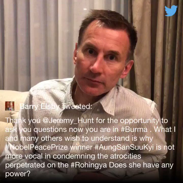 Jeremy Hunt (@Jeremy_Hunt) on Twitter photo 20/09/2018 11:57:31 .@ElsbyB .@ElsbyB