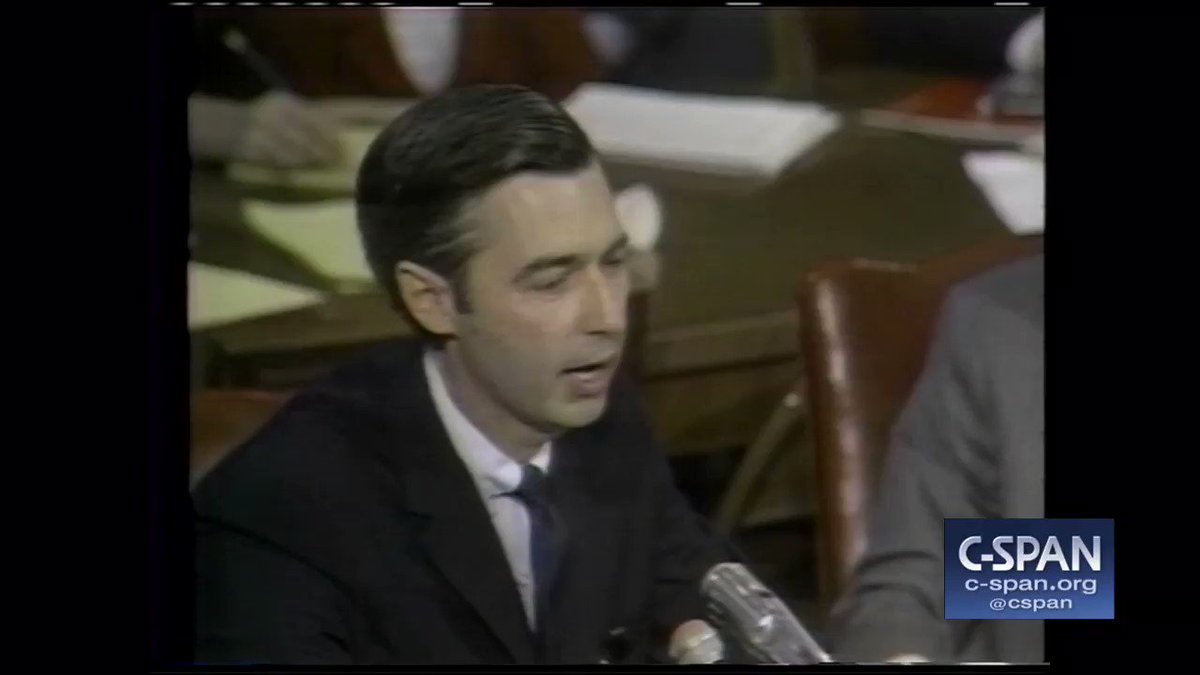 American History TV (@cspanhistory) on Twitter photo 2018-09-21 13:36:14 In 1967, #OnThisDay, taping began for Mister Rogers Neighborhood. In 1969, Mr. Rogers testified before a Senate Committee to advocate for educational programming and public broadcasting funding. Looks like you just earned the 20 million dollars. #FlashbackFriday In 1967, #OnThisDay, taping began for Mister Rogers Neighborhood. In 1969, Mr. Rogers testified before a Senate Committee to advocate for educational programming and public broadcasting funding. Looks like you just earned the 20 million dollars. #FlashbackFriday