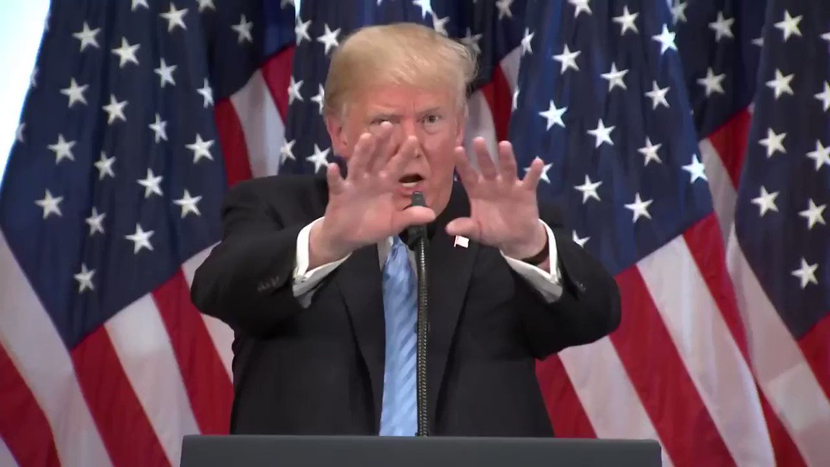 President Trump on laughter during his address before UN General Assembly: https://nbcnews.to/2Idkh0F
"They weren't laughing at me. They were laughing with me."