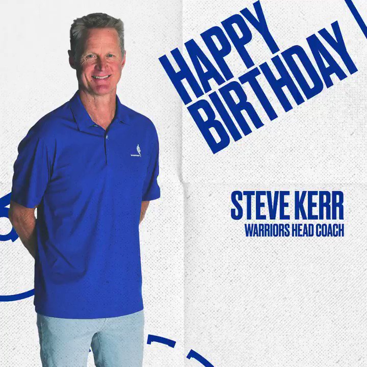 Wishing a very Happy Birthday to Dubs Head Coach Steve Kerr! 