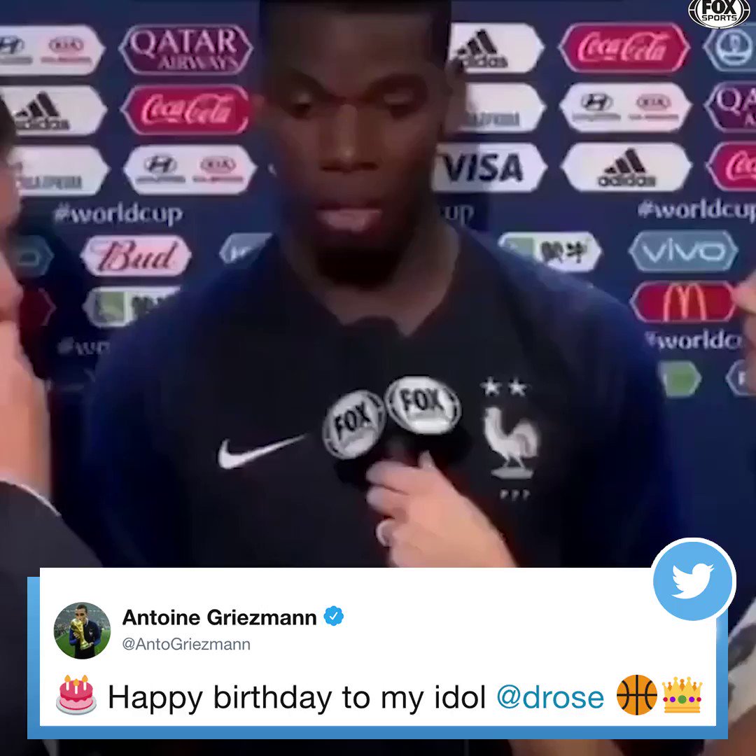 Antoine Griezmann wishes his idol Derrick Rose a Happy Birthday 