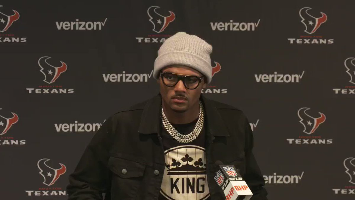 "We're going to keep believing, keep pushing forward and keep fighting."  Hear from QB Deshaun Watson after the win. https://t.co/eGm4JZKOMY