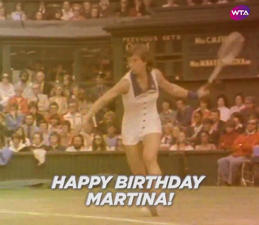 Time to celebrate a true Legend!

Happy birthday Navratilova!  