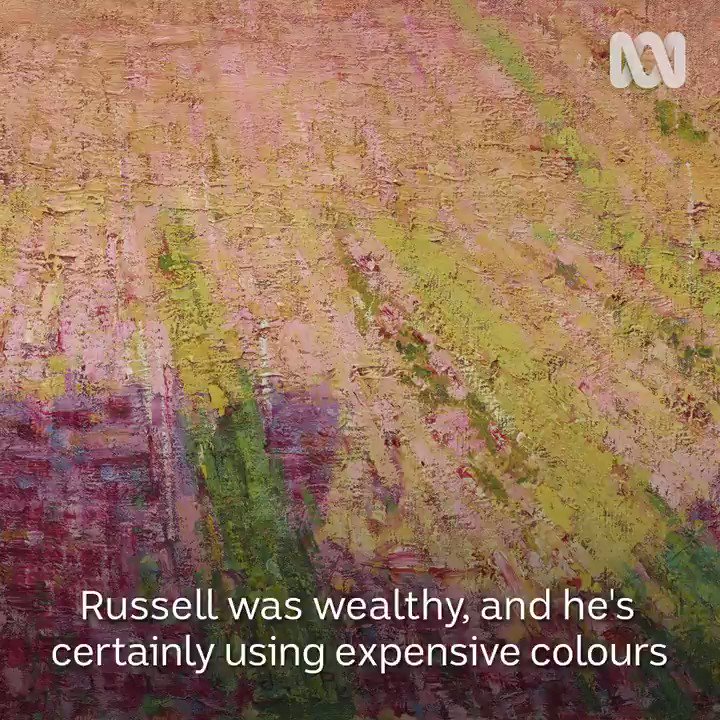 Australian impressionist John Russell painted with a stunning shade of red that was created by boiling and crushing the roots of a plant.
Watch Australia's Lost Impressionist tonight at 9.30 on @ABCTV.