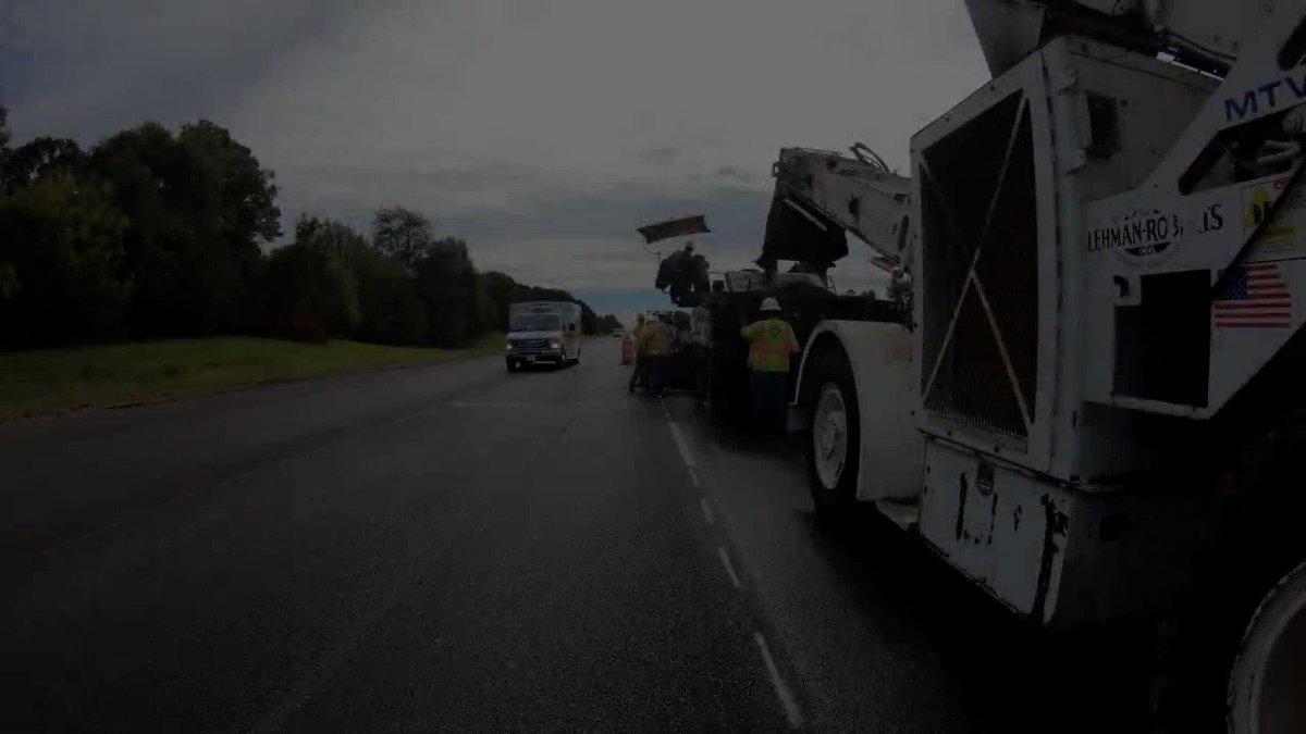 MDOT on Twitter "This video of highway workers paving I 55 near