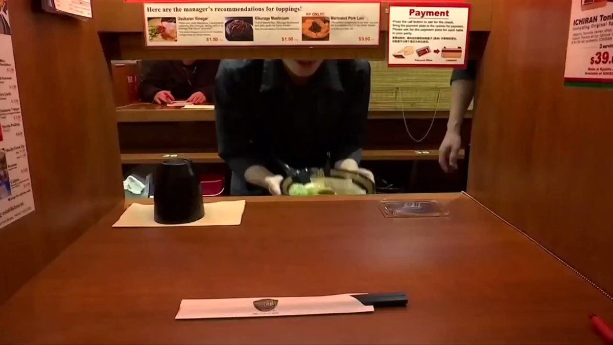 New York ramen bar serves up a dining experience free of social interaction