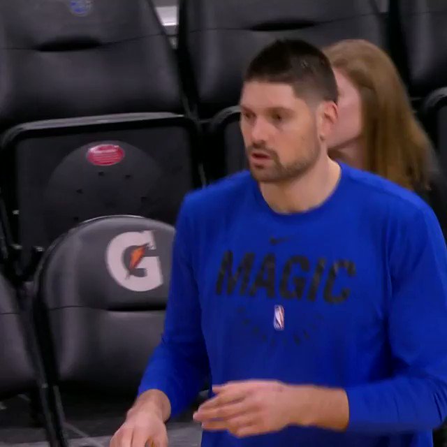 Week 5 Eastern Conference Player of the Week Nikola Vucevic takes the floor ahead of tip on #NBA League Pass! #PureMagic
📺: 7pm/et vs. Raptors