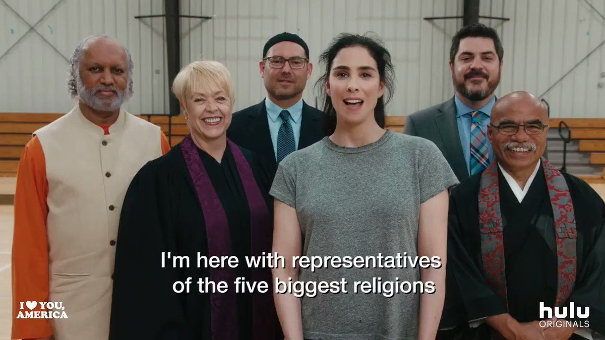 I Love You America (@ilyamerica) on Twitter photo 03/12/2018 22:32:47 Remember when we determined which religion is right? hulu.tv/WatchILYA #ILYAmerica Remember when we determined which religion is right? hulu.tv/WatchILYA #ILYAmerica