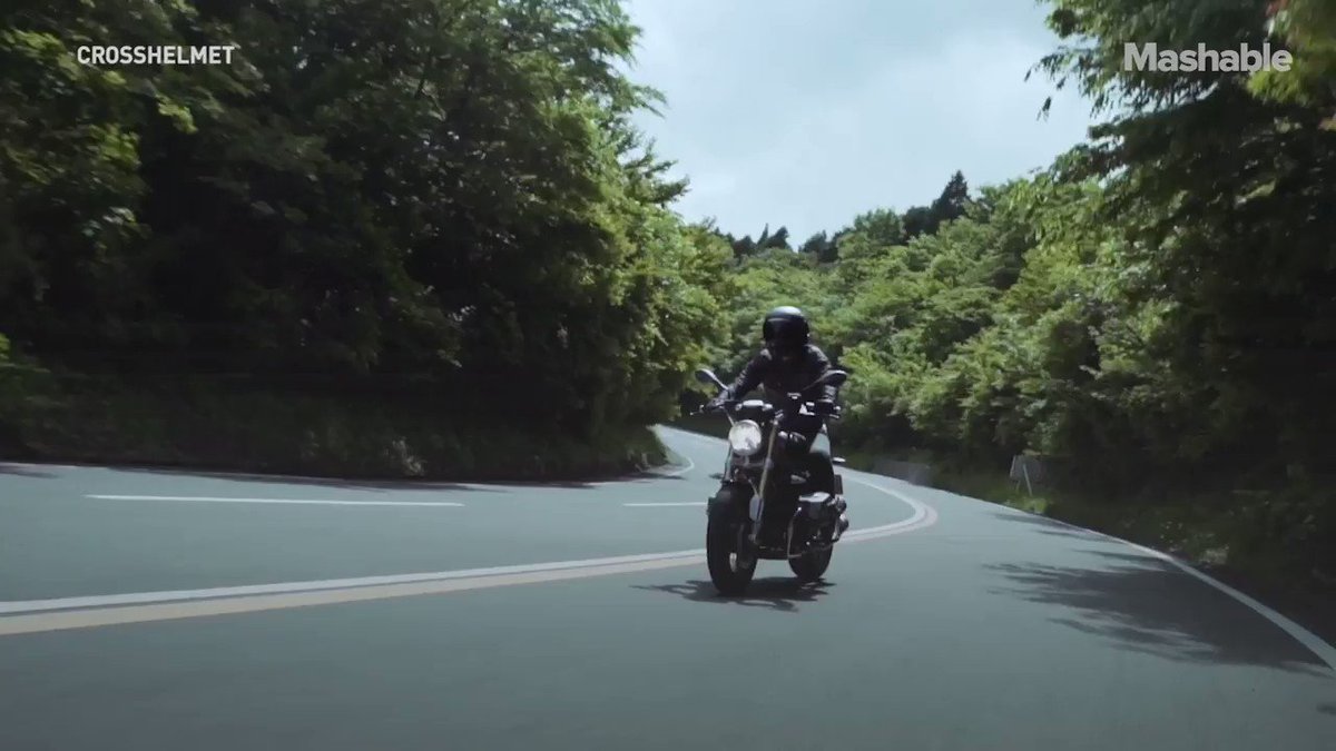 This AR motorcycle helmet is next level
