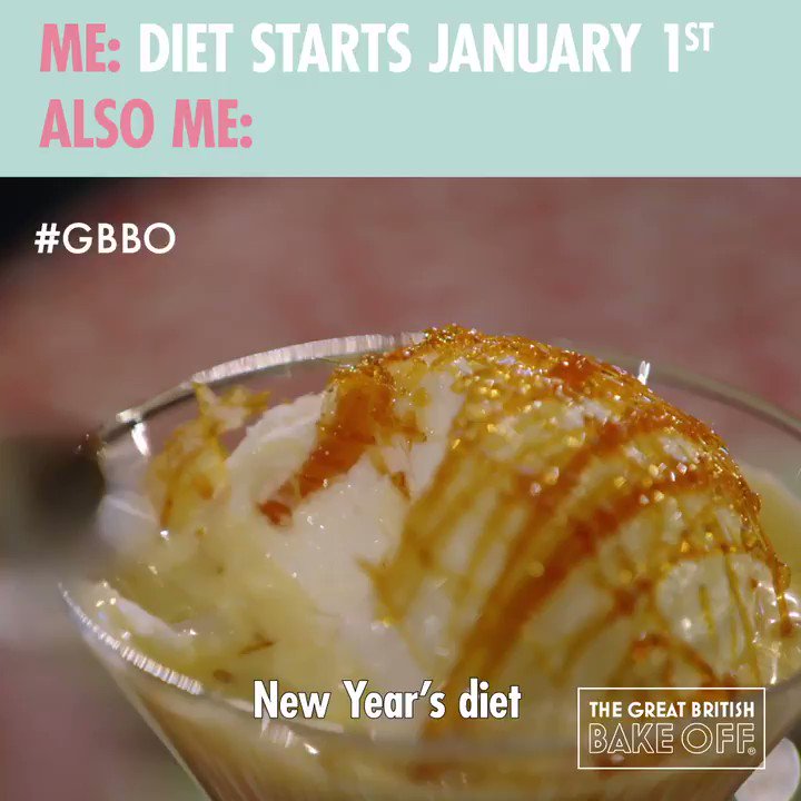 Tomorrow never diets. #GBBO