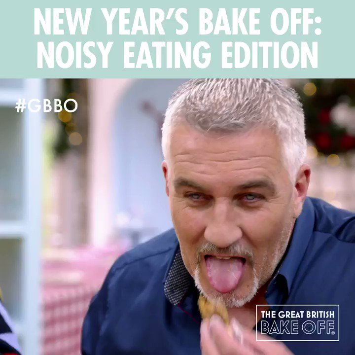 Festive chomping is never easy on the ears. #GBBO