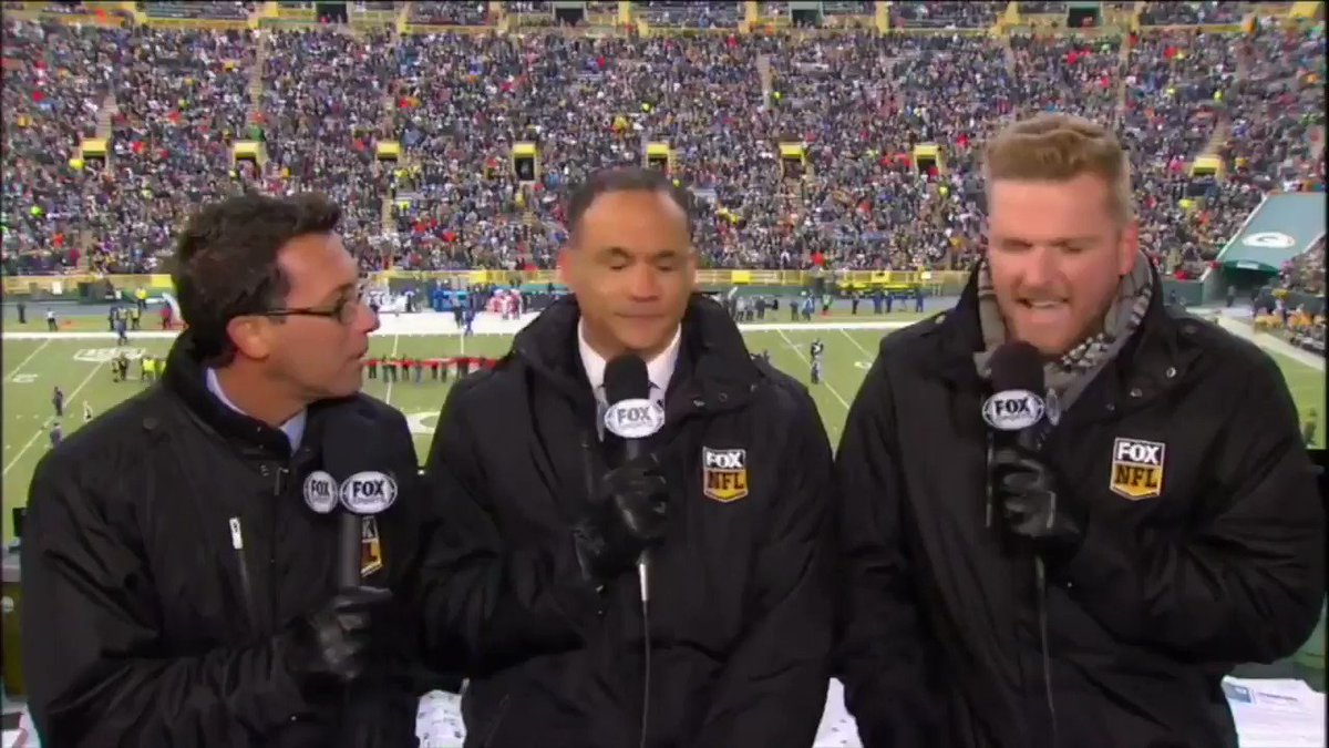 #TBT to that time I got to call an actual NFL game in Lambeau... Had a blast in that booth with the folks from Fox.