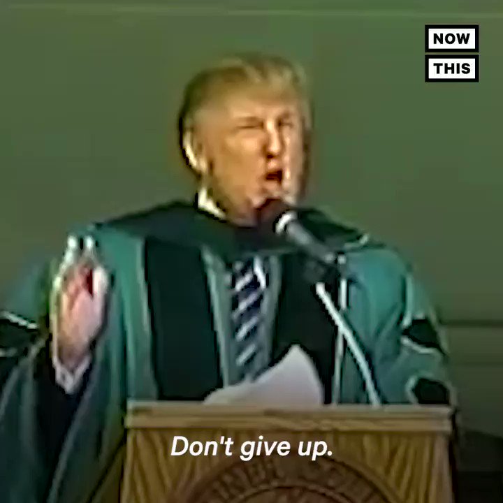The older he gets, the dumber he gets. ‘If there’s a concrete wall in front of you, go through it, go over it, go around it.’ — Donald Trump, 2004