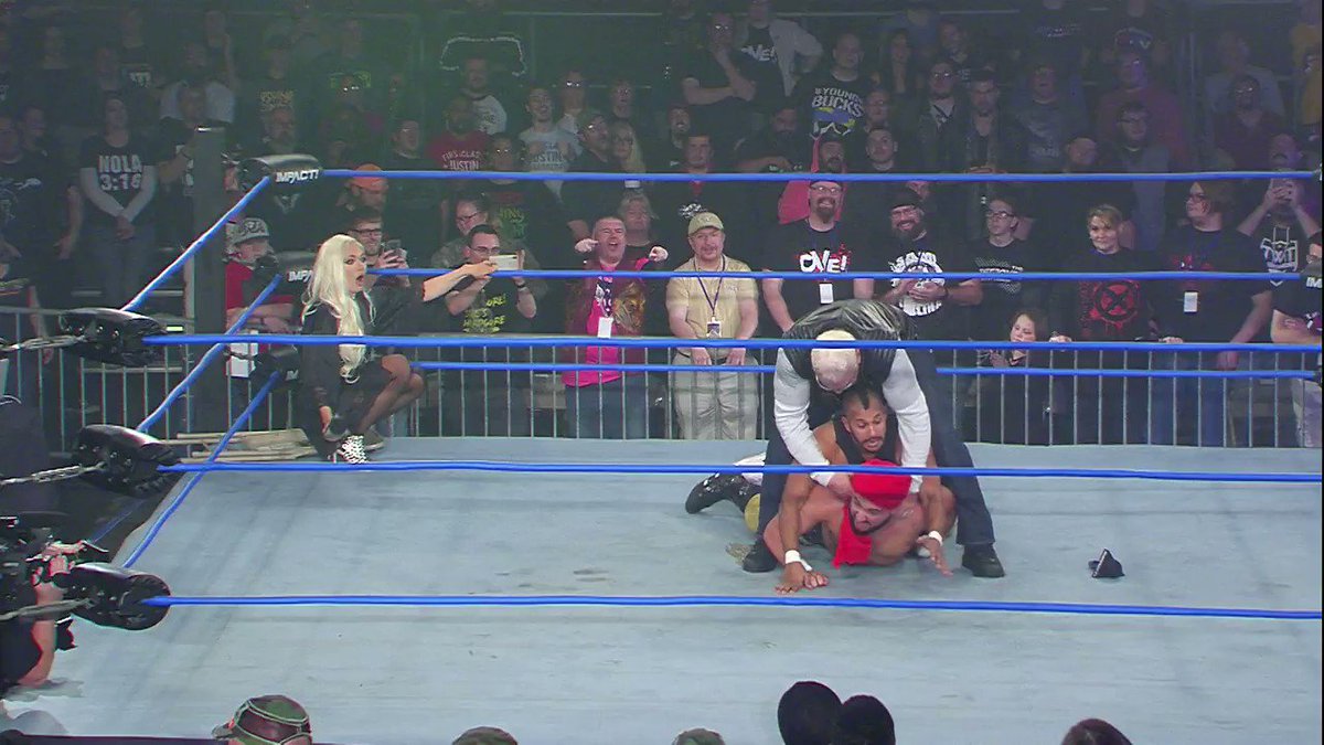 .@Lady_Scarlett13 teasing Scott Steiner with a lap dance is something we never thought we'd see on IMPACT. #IMPACT
▶️ - https://www.twitch.tv/impactwrestling