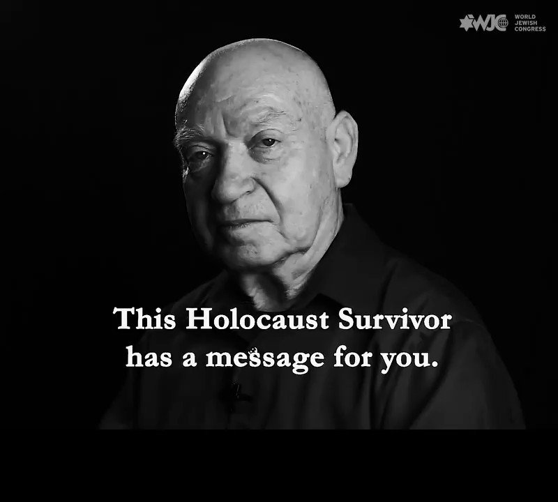 The Nazis conducted medical experiments on Sami Steigmann when he was just one-year-old. He is alive today because a German woman saved his life.
By joining the #WeRemember campaign, you can ensure that Sami’s story will never be forgotten. Post your picture today.