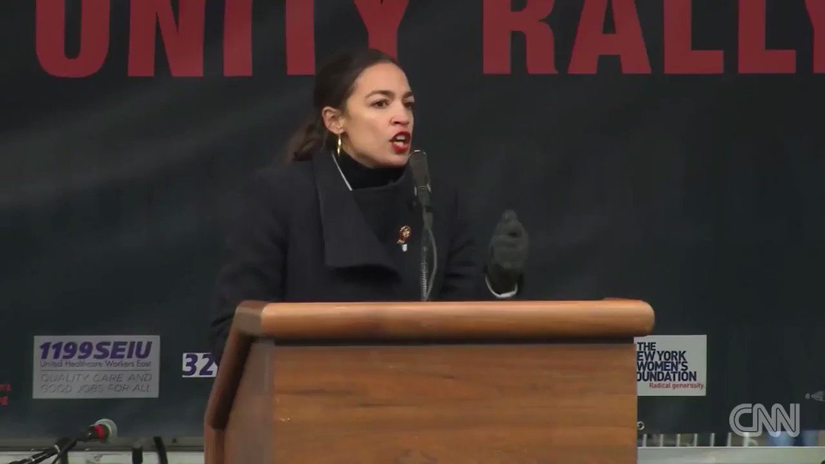 Rep. Alexandria Ocasio-Cortez at the Women's March in New York: "Justice is about making sure that being polite is not the same thing as being quiet. In fact, often times, the most righteous thing you can do is shake the table." https://cnn.it/2HjmNpC