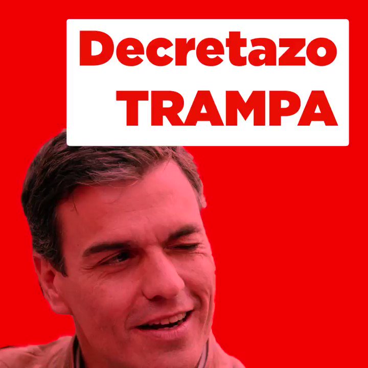 Desgranamos en 1 minuto las trampas del Gobierno socialista para que se vote a favor de su Real Decreto. Suben impuestos y lo esconden con una subida de las pensiones que ya garantizó el Gobierno del @PPopular.
A nosotros no nos cuelan sus mentiras. #DecretazoTrampa