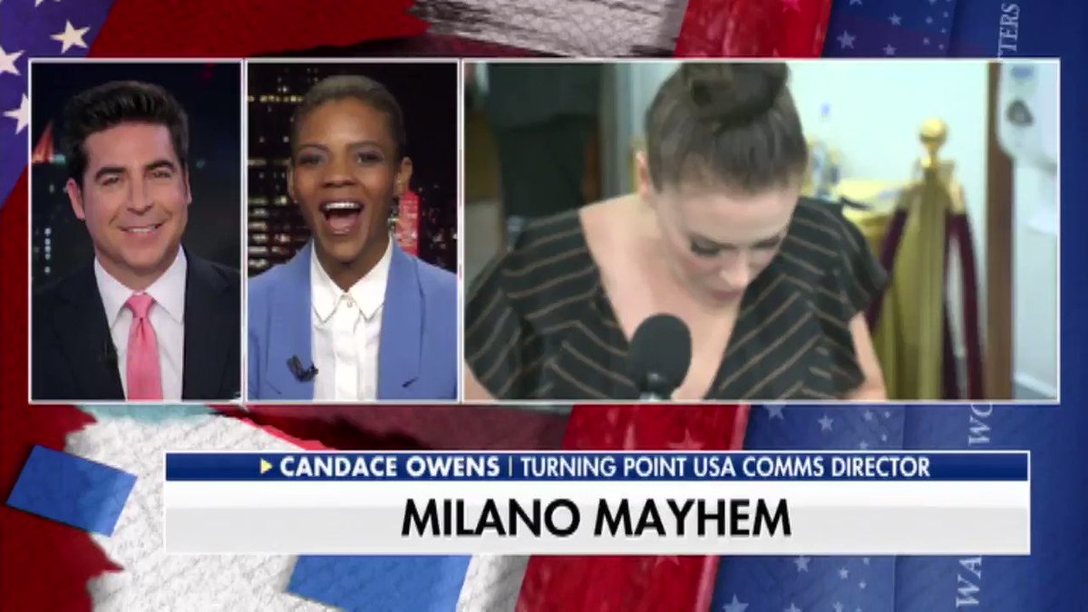 @Alyssa_Milano calls the MAGA hat the new “white hood.”@RealCandaceO shares her thoughts with @JesseBWatters.