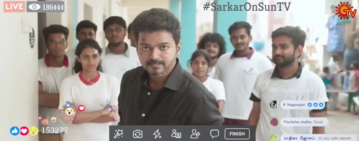 How many of you waiting for this Mass scene? #SarkarOnSunTV #SunTV #PeoplesSARKARPremiere