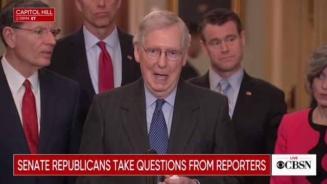 Mitch McConnell on congressional talks to avoid another government shutdown: "I'm for whatever works that prevents the level of dysfunction we have seen on full display here the last month" https://www.cbsnews.com/news/government-shutdown-house-gop-leaders-mccarthy-scalise-urge-pelosi-to-negotiate-in-good-faith/ …
