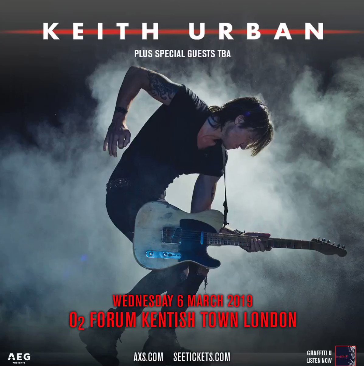 Keith Urban on Twitter "ON SALE NOW See Keith headline O2ForumKTown