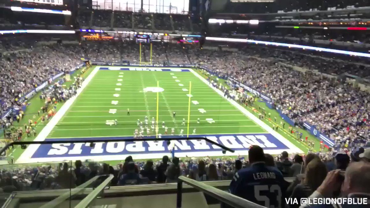 We want to see some of your favorite moments from the 2018 season!
Reply to this Tweet with videos you took from @LucasOilStadium... like this! ⬇️ (via @LegionofBlue)