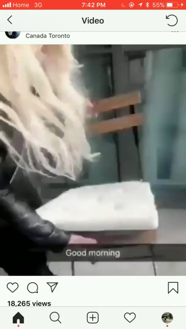 Someone took a video of a chair being thrown off a #Toronto condo building