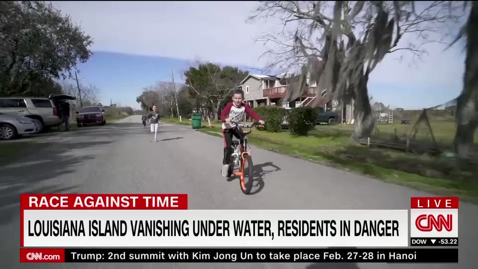 Race against time: As Isle de Jean Charles in Louisiana rapidly vanishes under water, residents in danger face a difficult decision, whether to stay or whether to retreat: @BillWeirCNN reports