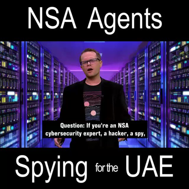 #DYK the UAE hired US-trained NSA Agents to spy on their subversives?
They also ended up watching USians.