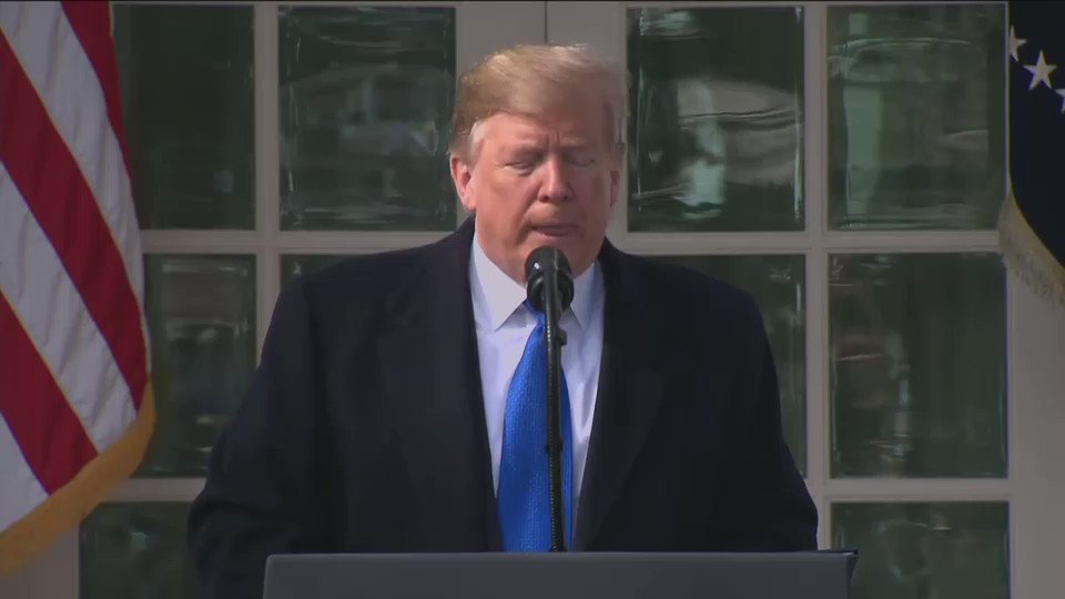 That moment Trump went on about what might happen next:
"We will have a national emergency. And we will then be sued... And we will possibly get a bad ruling. And then we will get another bad ruling. And then we will end up in the Supreme Court."