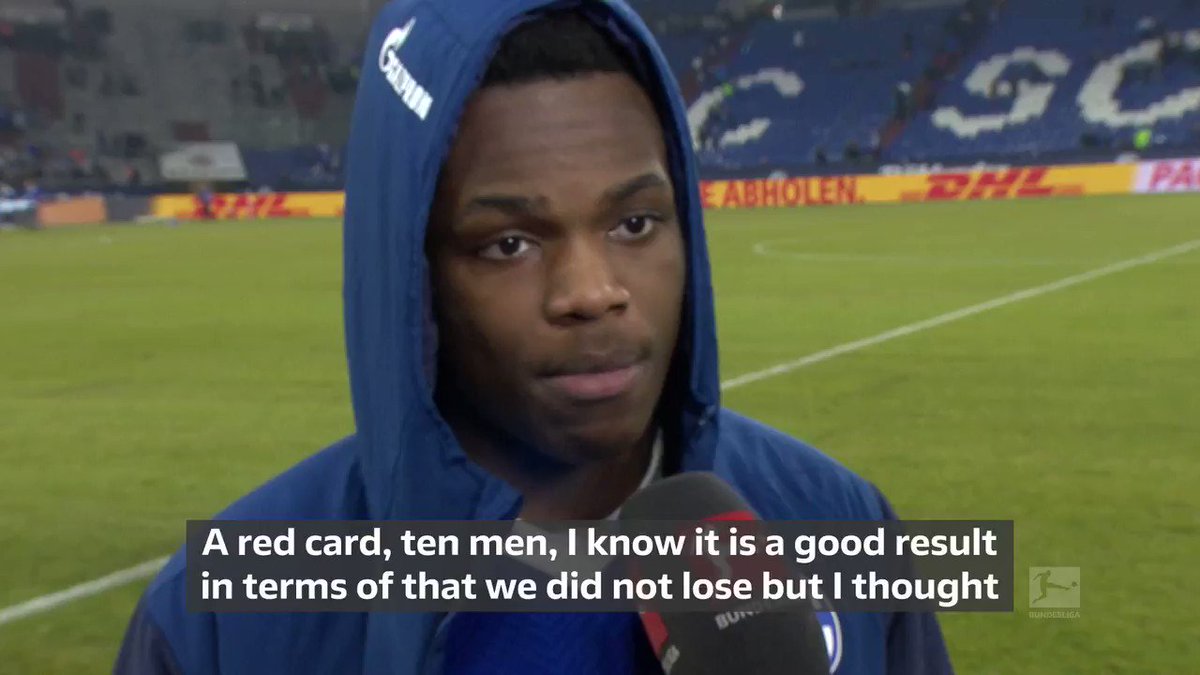 Mixed emotions after his first #Bundesliga game for @rabbi_matondo 😕