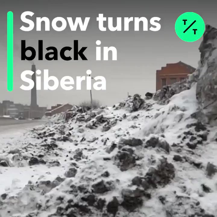 LOOK: This Siberian town is getting black snow allegedly caused by coal dust from local processing plants