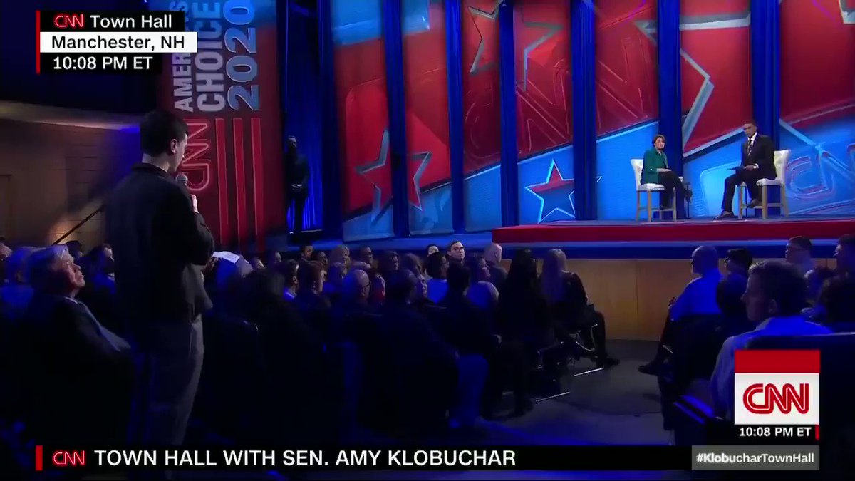 Democratic Sen. Amy Klobuchar on whether the Green New Deal is achievable: "I think we can get close ... This is put out there as an aspiration in that something that we need to move towards." #KlobucharTownHall http://cnn.it/2EgNGH8