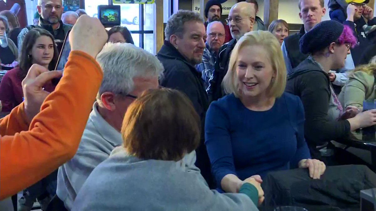YESTERDAY: Sen. Kirsten Gillibrand, who is running for the 2020 Democratic presidential nomination, speaks to voters in Cedar Rapids, IA.