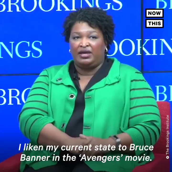 Stacey Abrams likened herself to the Hulk of votersβ rights: 'I'm always angry'