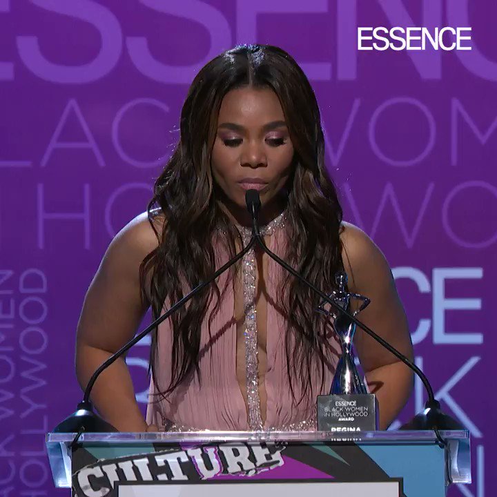 #BlackWomenInHollywood honoree @morereginahall shows us what true sisterhood looks like as she accepts her award!