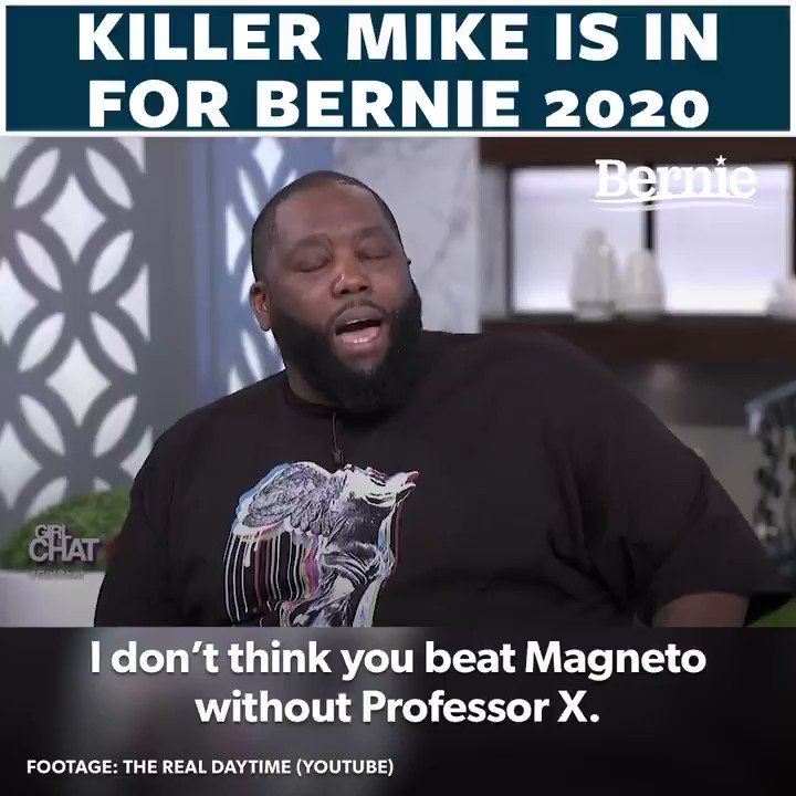 I'm honored to once again have the support of my good friend @KillerMike. He is a tireless advocate for social, economic and racial justice in this country.