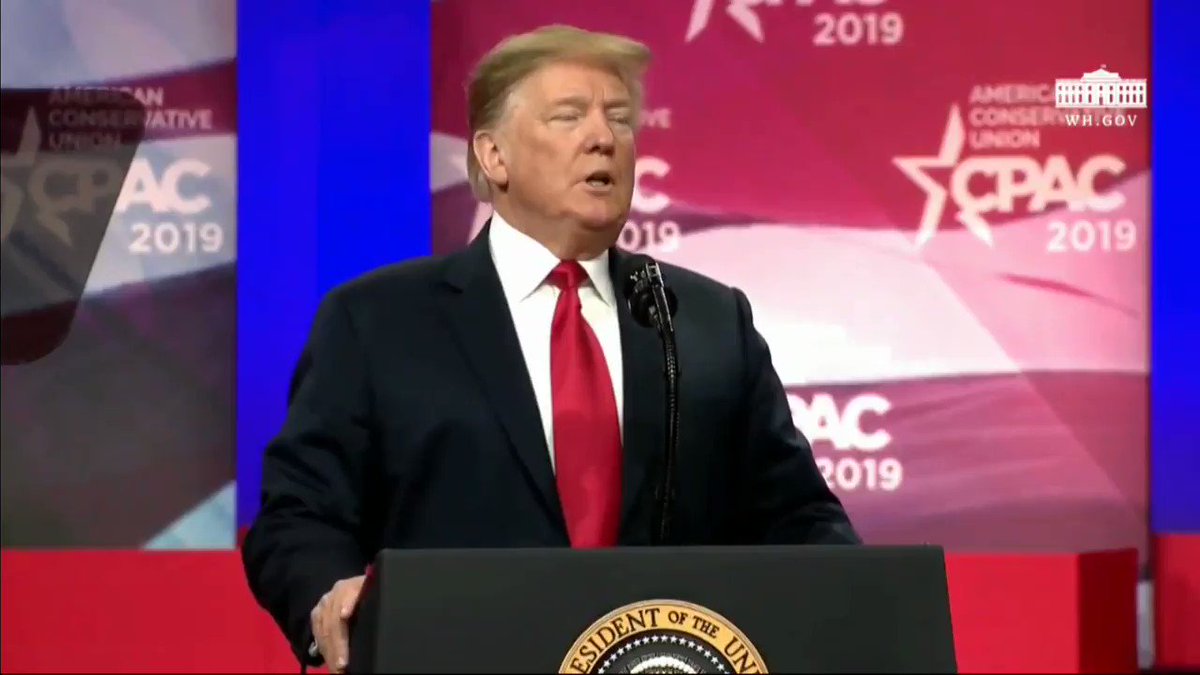 “America is winning again. America is respected again- and the world knows it.” -@realDonaldTrump at #CPAC
